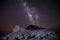 Haleakala Milky Way and stars