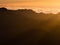 Haleakala volcanic crater at sunrise