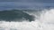 HALEIWA, UNITED STATES OF AMERICA - DECEMBER, 11, 2017: 180p conformed to 30p slow motion clip of a tube ride at