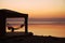 Ð¡halet at sunset, Dead sea.