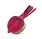 Half beetroot on white background