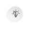 Half brain half bulb line icon. Creative ideas concept. Vector on isolated white background. EPS 10