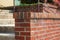 Half brick wall in a classic architectural style