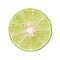 Half citrus lime fruit