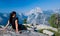 Half dome from Glacier point