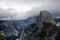 Half Dome, a granite dome in Yosemite valley, Yosemite National Park, California, USA