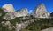 Half Dome, Mount Broderick, and Liberty Cap