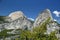 Half Dome, Mount Broderick and Liberty Cap, California, USA