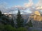 Half Dome panorama Yosemite National Park California.