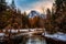 Half Dome Winter Dawn, Yosemite National Park, California