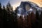 Half Dome Winter Dawn, Yosemite National Park, California