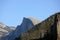 Half Dome, Yosemite National Park, California, zoomed in view from Tunnel View