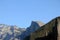 Half Dome, Yosemite National Park, California, zoomed in view from Tunnel View