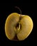 Half golden apple