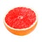 Half of grapefruit