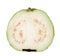 Half green guava