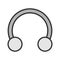 Half hoop earring color icon