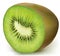 Half kiwi fruit