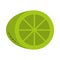 Half lemon fruit citrus icon flat style