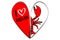 Half lobster. Cartoon red lobster inside heart. Restaurant vector logo template. Seafood dinner
