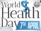 Half-mask, Stethoscope and Asclepius Snake for World Health Day Celebration, Vector Illustration