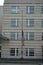 Half-mast at the US Embassy in Berlin on the death of Queen Elizabeth II. September 2022. Berlin, Germany