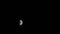 the half moon is shown in the dark sky with only one light