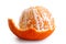 A half peeled mandarin.