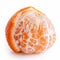 A half peeled mandarin.