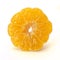 Half peeled tangerine