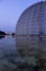 Half Planetarium dome, water reflecting