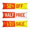 Half price textile banners