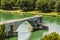 Half ruined bridge in Avignon, Provence, France