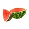 Half and slice watermelon