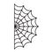 Half Spider web. Halloween cut file