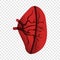 Half spleen icon, cartoon style