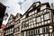 Half timbered buildings seen from Strasbourg France