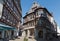 Half timbered facades of the old town of limburg an der lahn germany