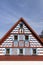 Half-timbered farmhouse, folk architecture in Milhostov, Western Bohemia, Czech Republic