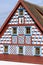 Half-timbered farmhouse, folk architecture in Milhostov, Western Bohemia, Czech Republic