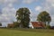 Half-timbered house in autumn, Georgsmarienhuette, Osnabrueck country, Lower Saxony, Germany