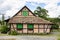 Half-timbered house of german immigrants in the countryside of Pomerode, Santa Catarina in Brazil