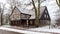 Half timbered house in Nowy Staw Poland