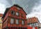 Half-timbered houses in Obernai village, Alsace, France