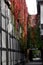 Half timbered houses in the  old city of Detmold