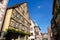 Half-timbered houses in Riquewihr, Alsace region, France