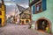 Half-timbered houses in Riquewihr, France
