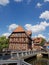 Half-timbered red brick houses in Lueneburg