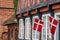 Half timbered traditional house in ribe denmark