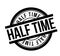 Half Time rubber stamp